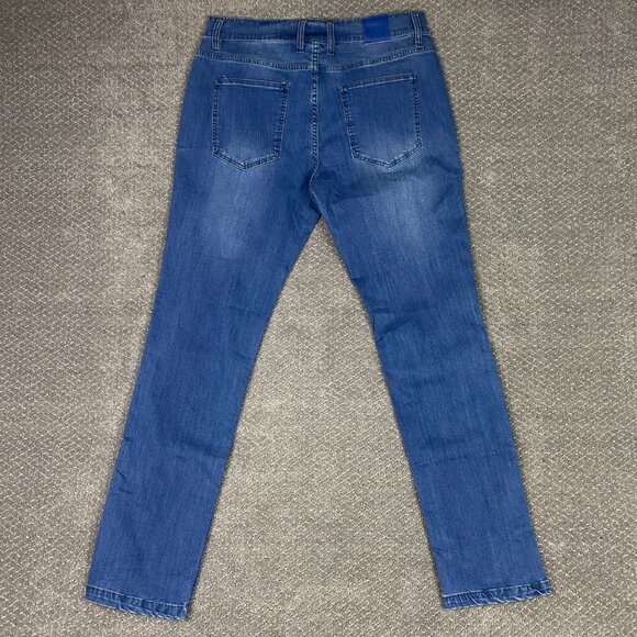 Mugsy Jeans Men's 35 x 34 Fits 34 x 33 Blue Lake Shores Stretch FLX3NLA - Picture 3 of 14